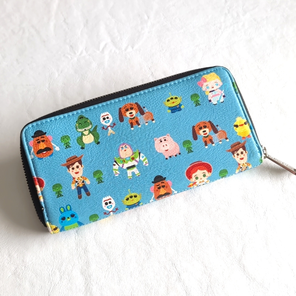 Disney Pixar Toy Story 4 Loungefly Blue Folding Wallet - Picture 2 of 9